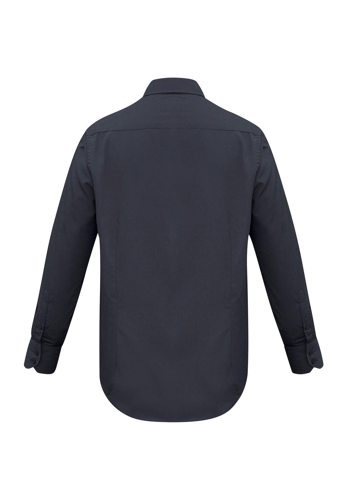 Metro Mens Long Sleeve Shirt - Charcoal - Back