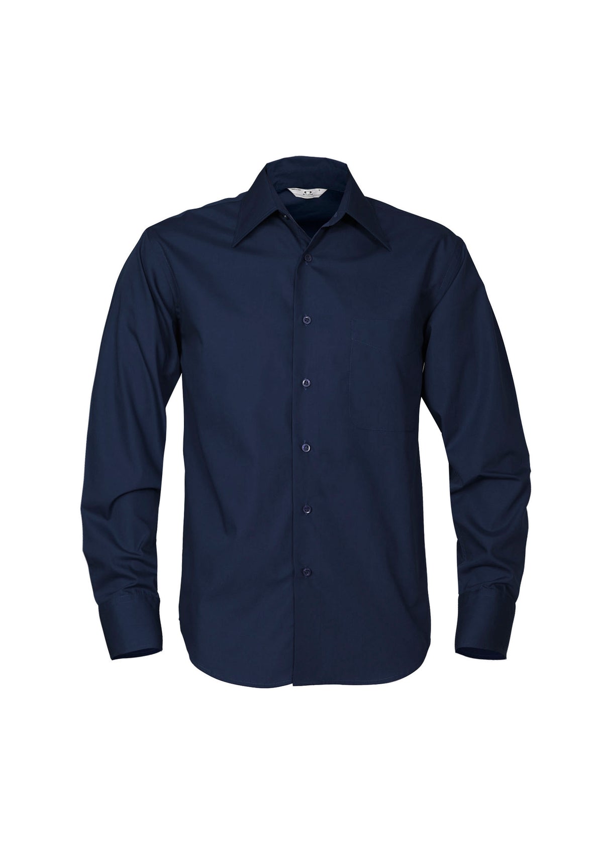 Metro Mens Long Sleeve Shirt - Navy - Front