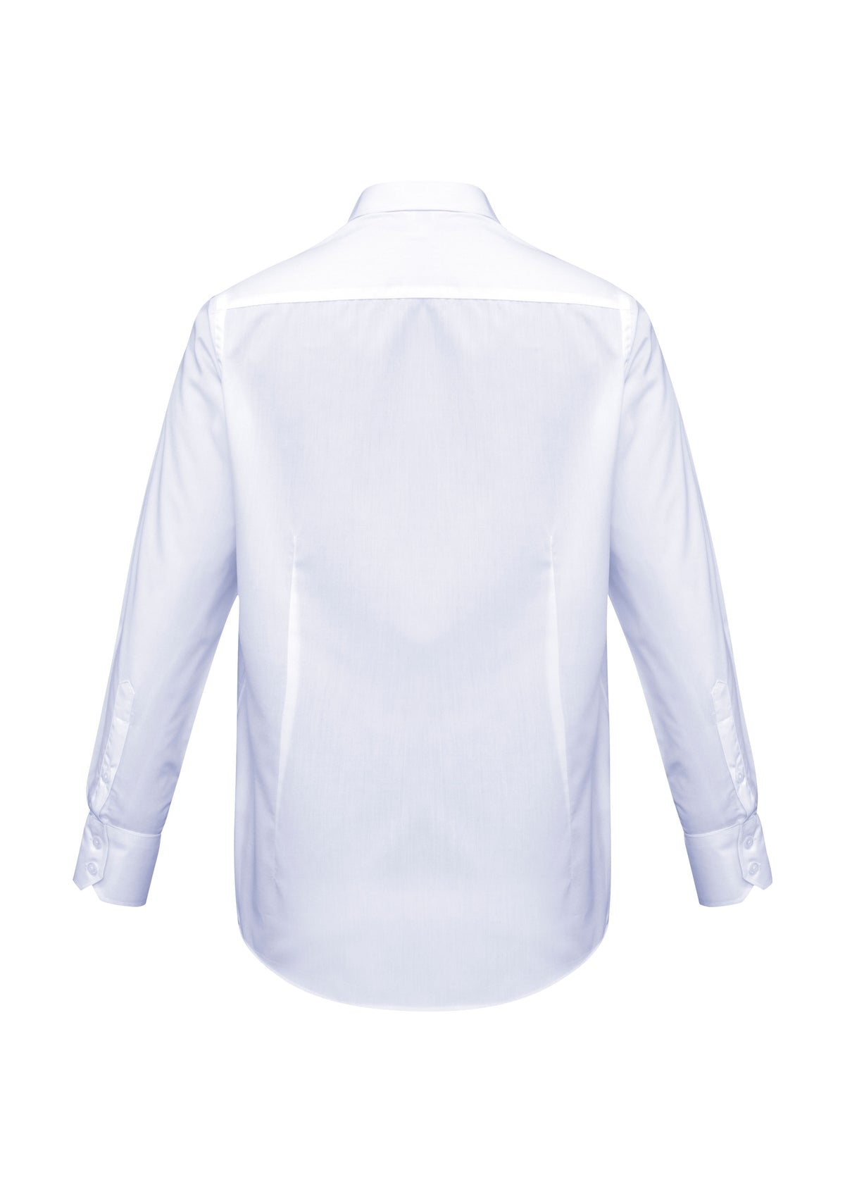 Metro Mens Long Sleeve Shirt - White - Back