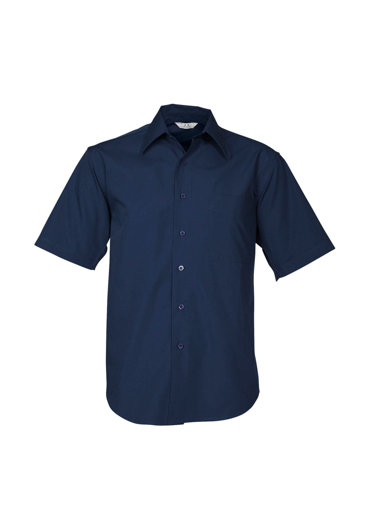 Metro Mens Short Sleeve Shirt - Navy - Front