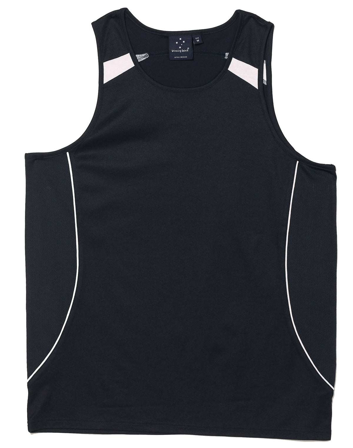Legend Singlet Men's - Navy/White - Front