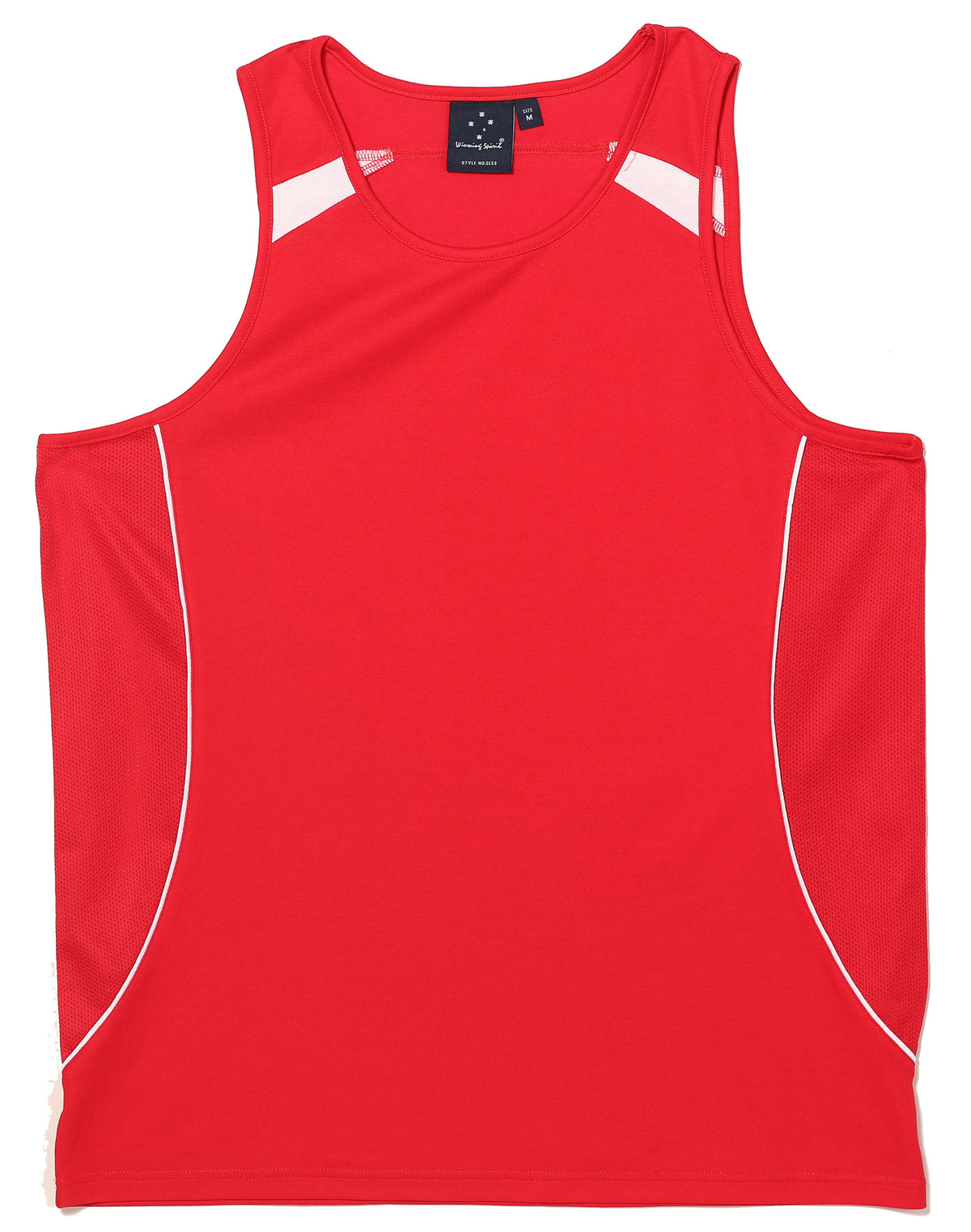 Legend Singlet Men's - Red/White - Front