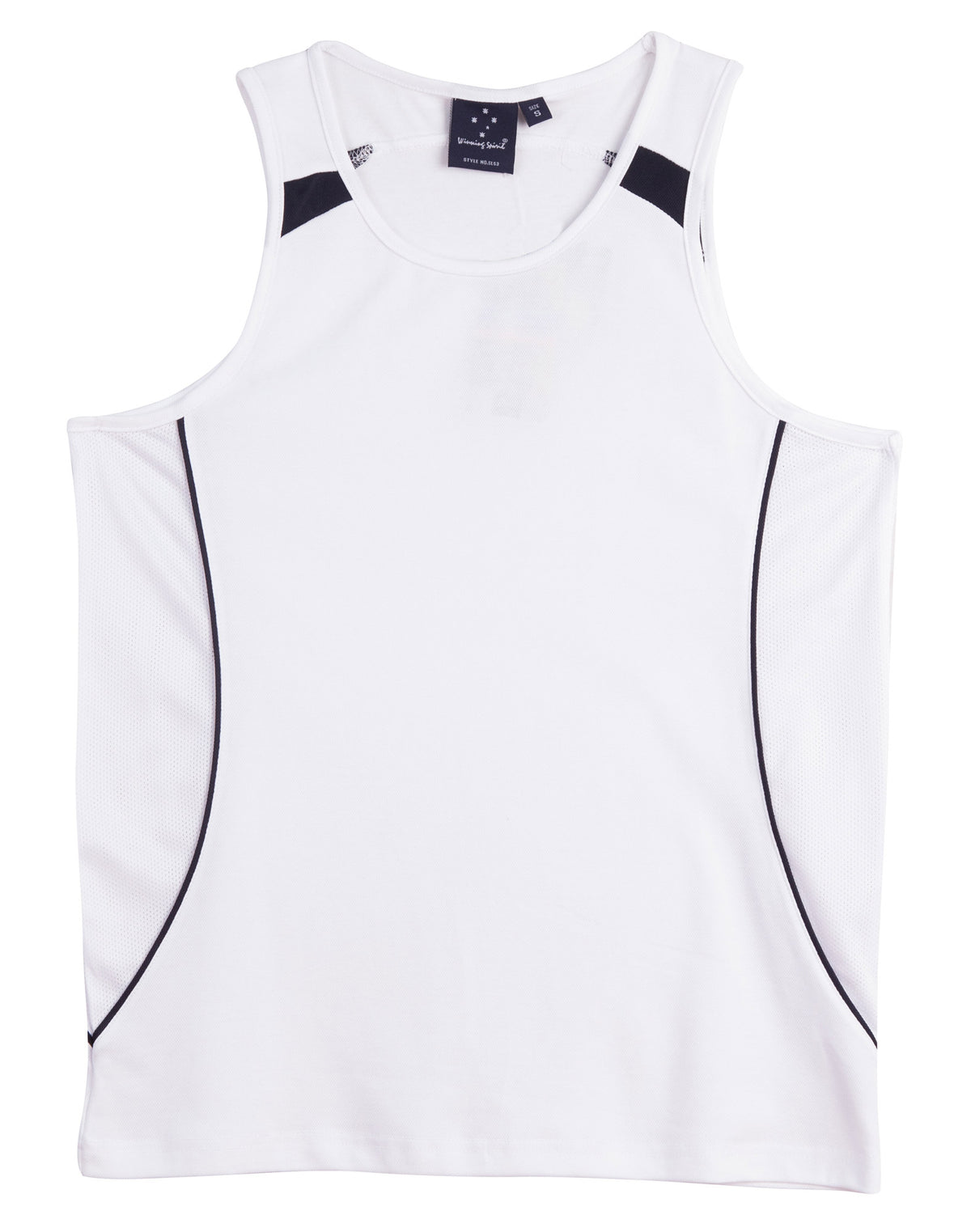 Legend Singlet Men's - White/Navy - Front
