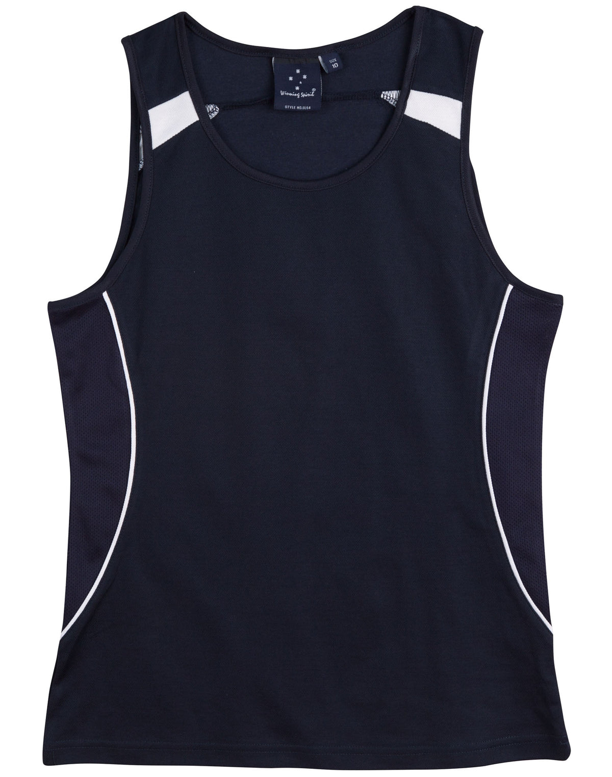 Legend Singlet Ladies' - Navy/White - Front