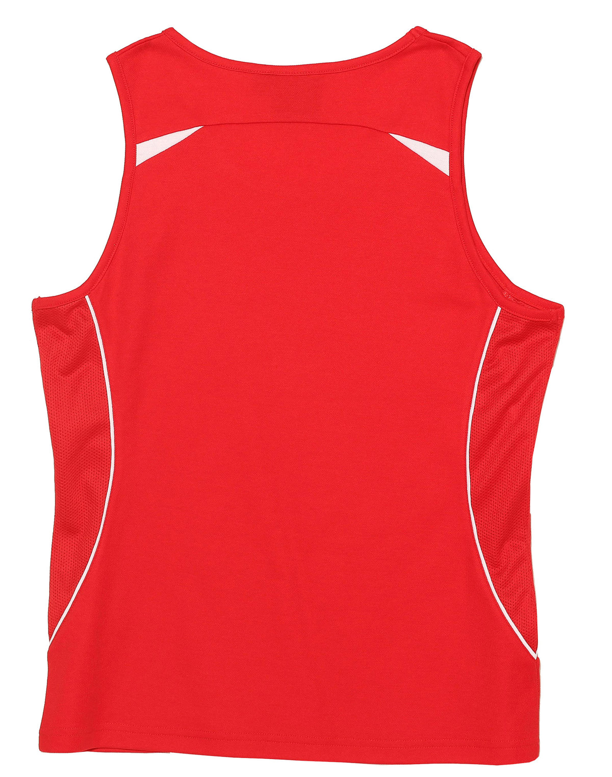 Legend Singlet Ladies' - Red/White - Back