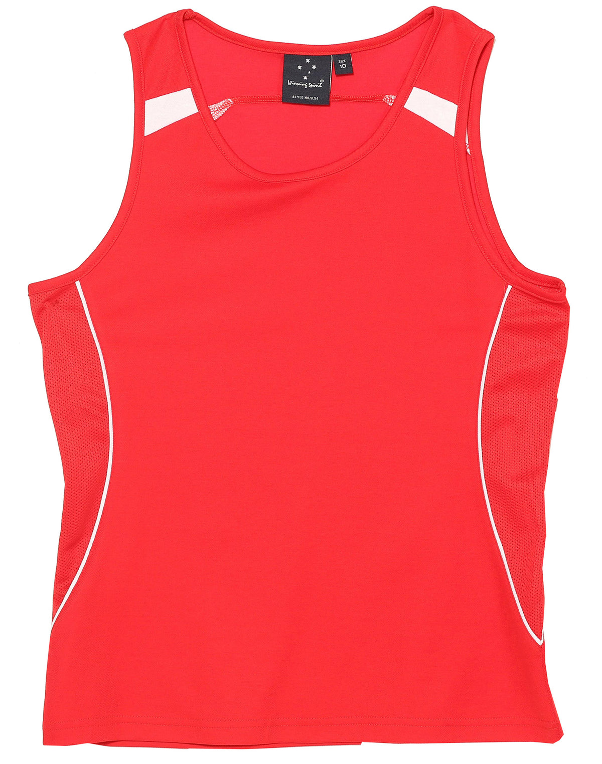 Legend Singlet Ladies' - Red/White - Front