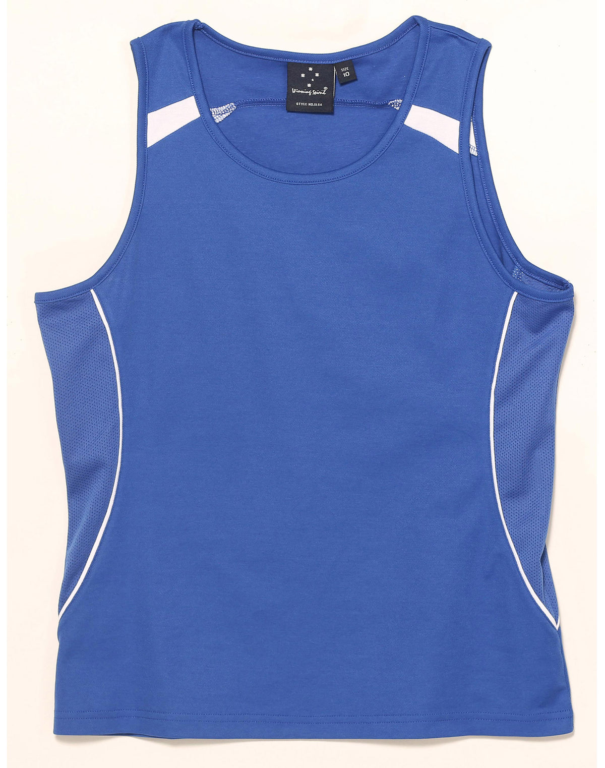 Legend Singlet Ladies' - Royal/White - Front