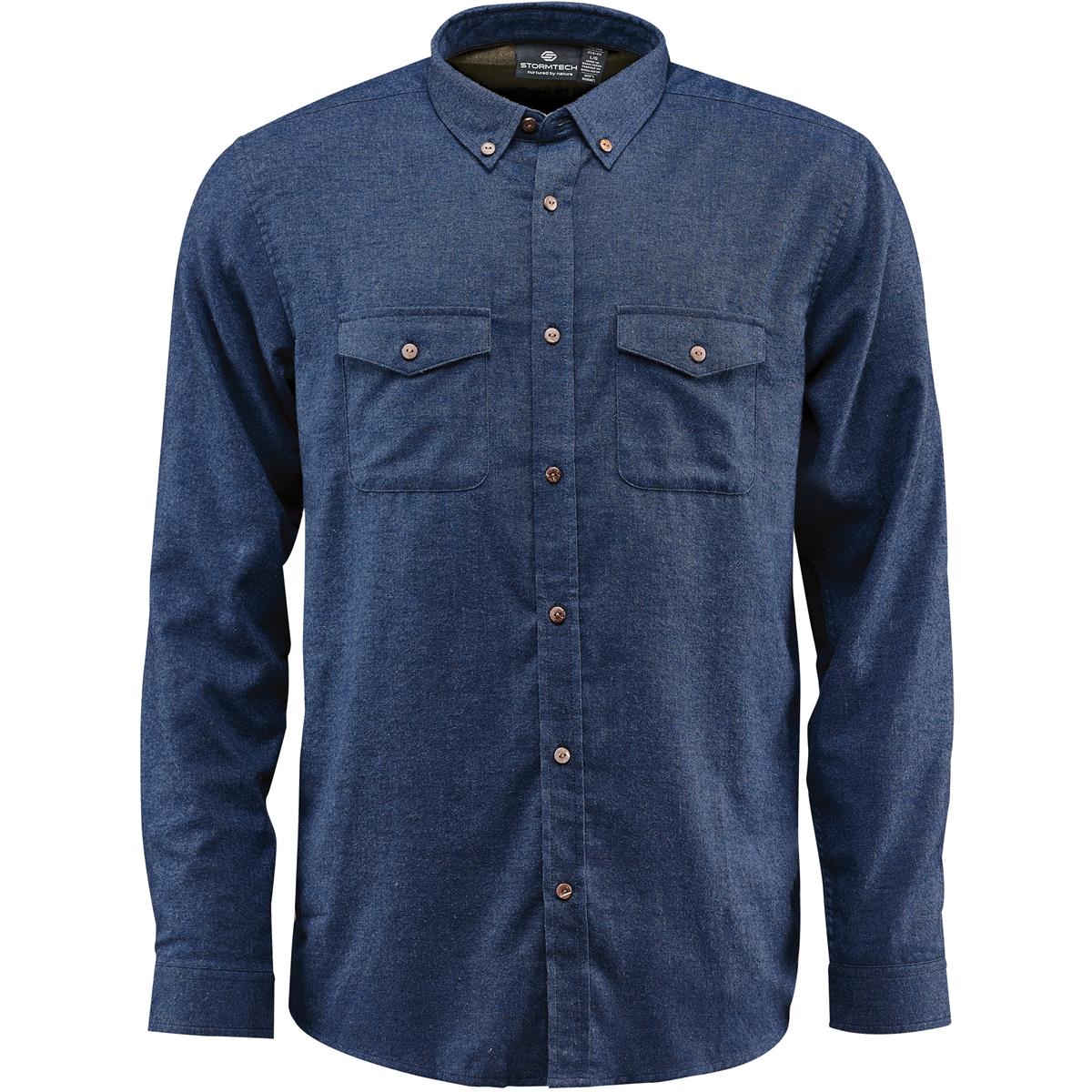 Men's Cambridge L/S Shirt - Navy - Front