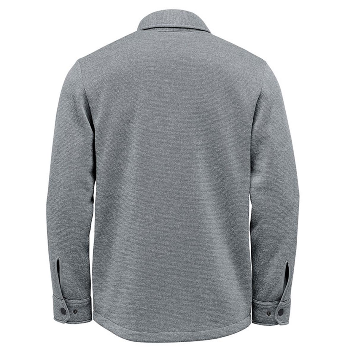 Unisex Avalante Fleece Shacket - Granite Heather - Back