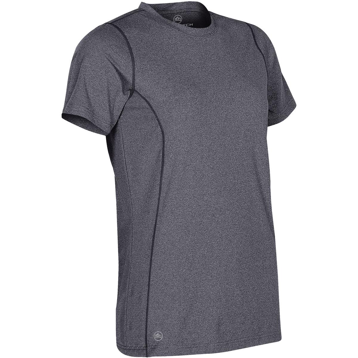 Women's Lotus H2X-Dry S/S Tee - Navy Melange - Back