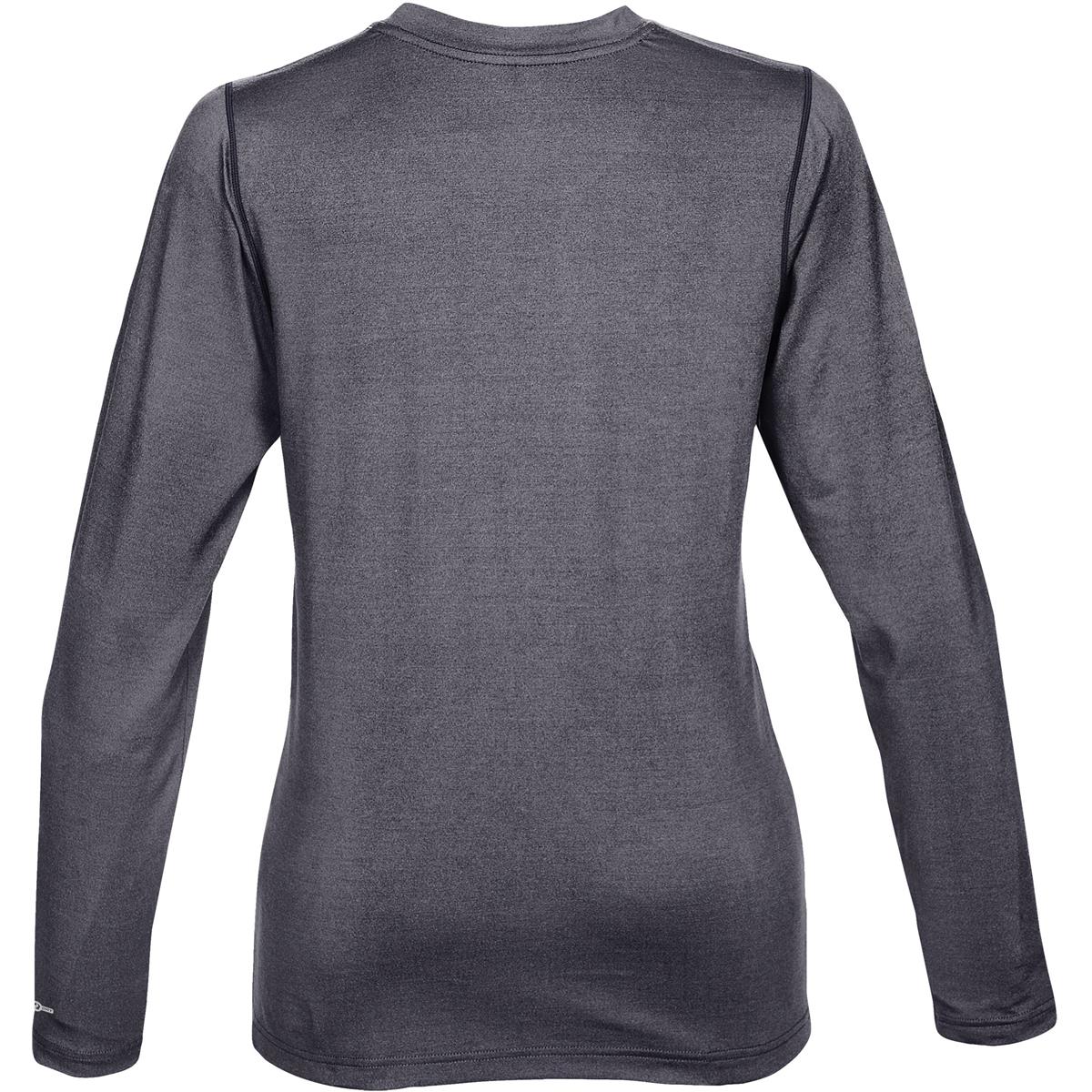 Women's Lotus H2X-Dry L/S Tee - Navy Melange - Back