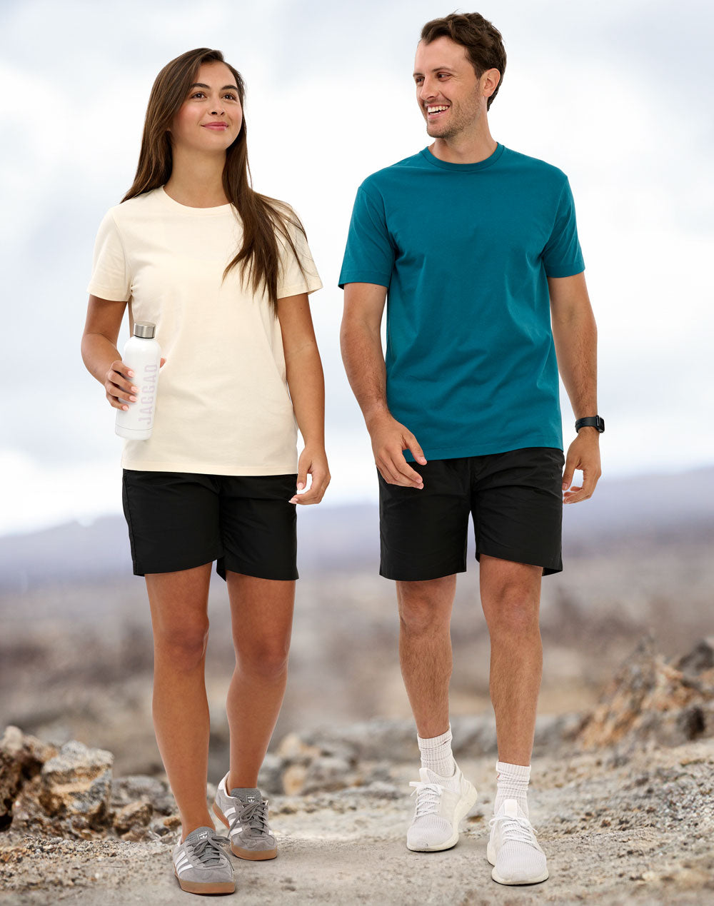 Unisex Mercerised Cotton Shorts - Black - View