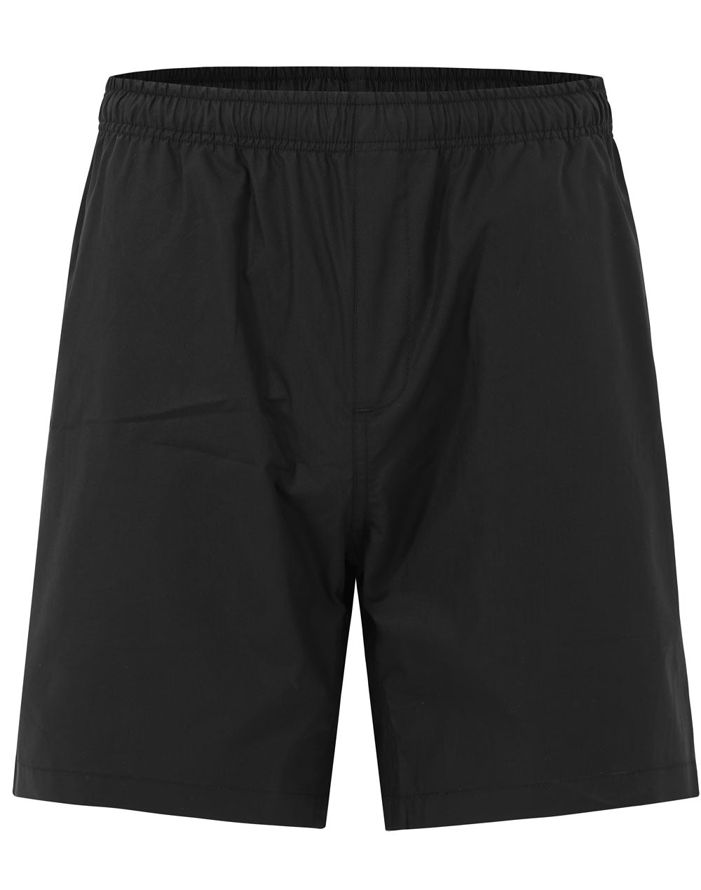 Unisex Mercerised Cotton Shorts - Black - Front