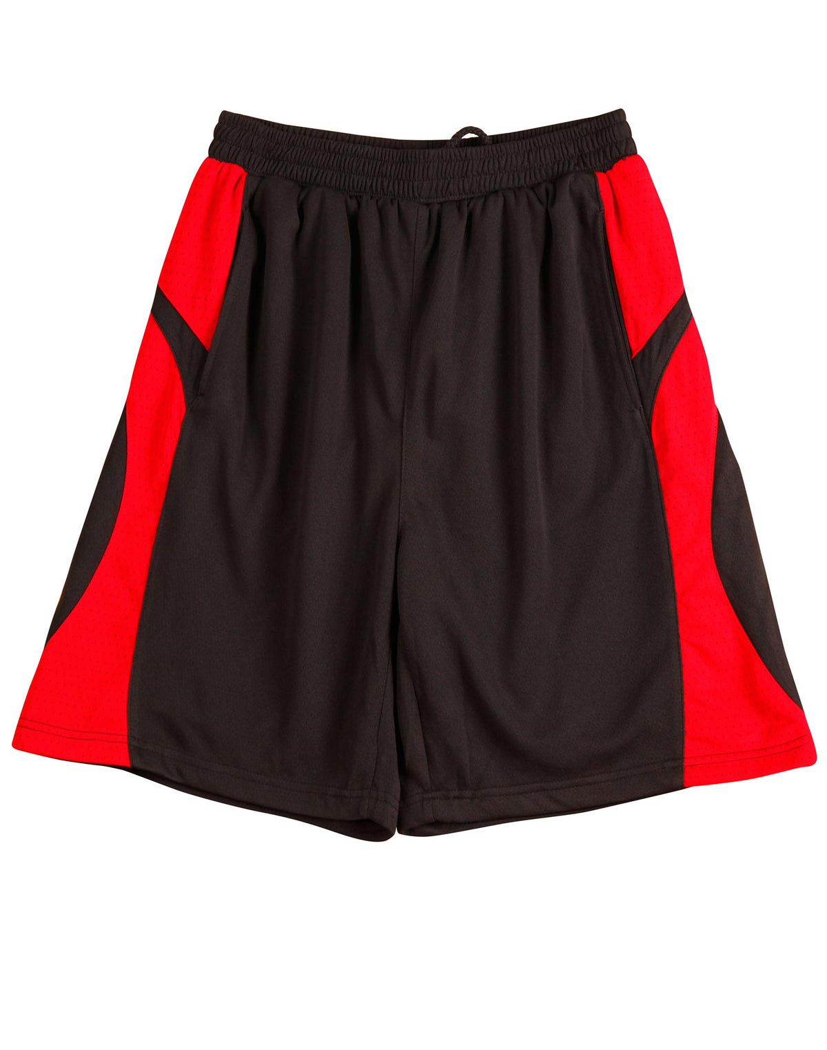 Slamdunk Shorts Kids - Black/Red - Front