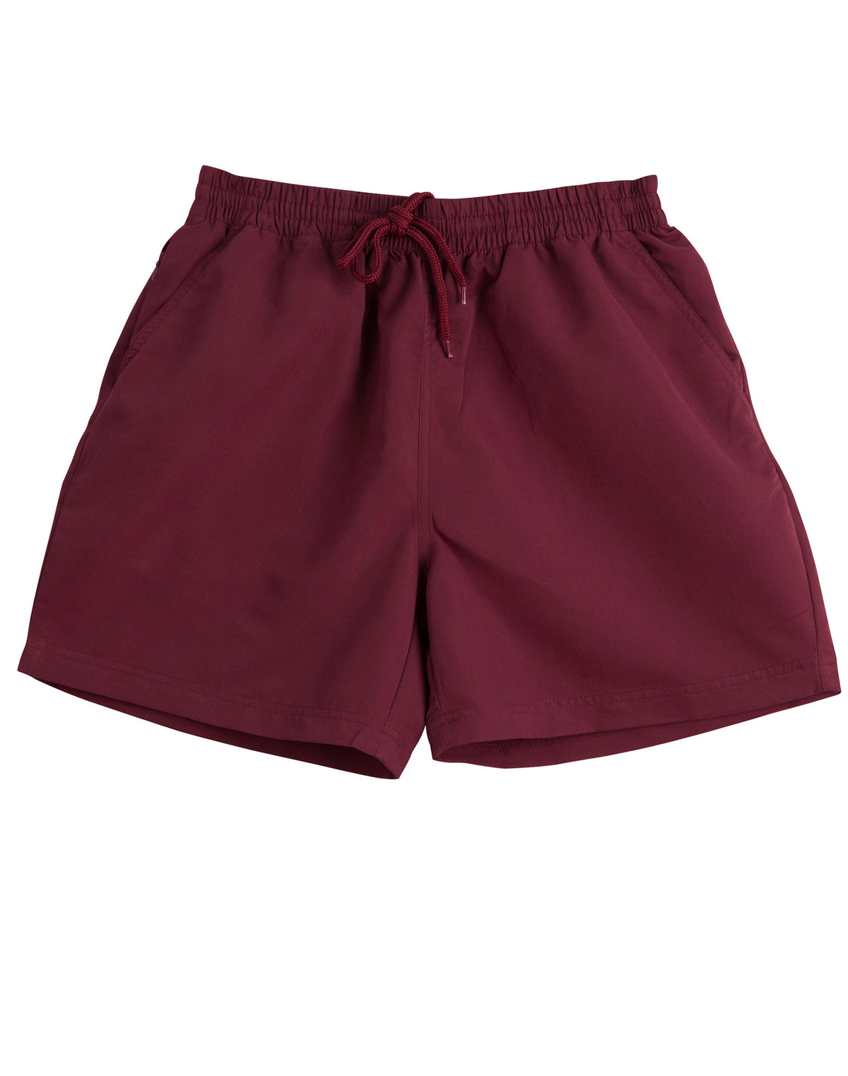 Microfibre Sport Shorts Men's - Maroon - Front