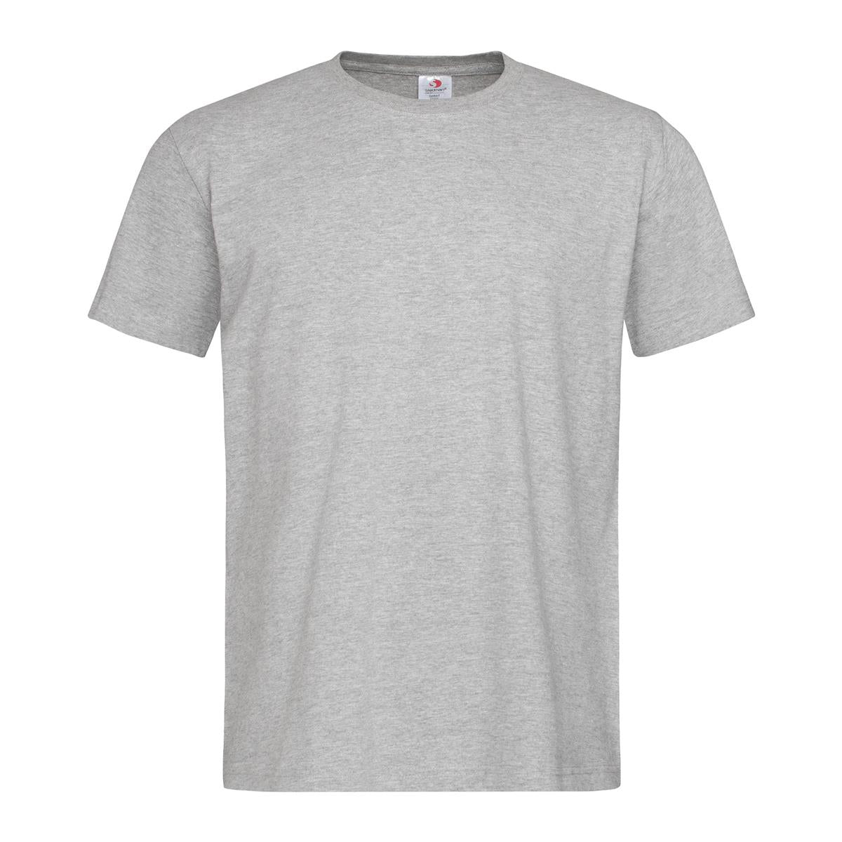 Men's Heavyweight Comfort-T Crew Neck - Grey Heather - Front