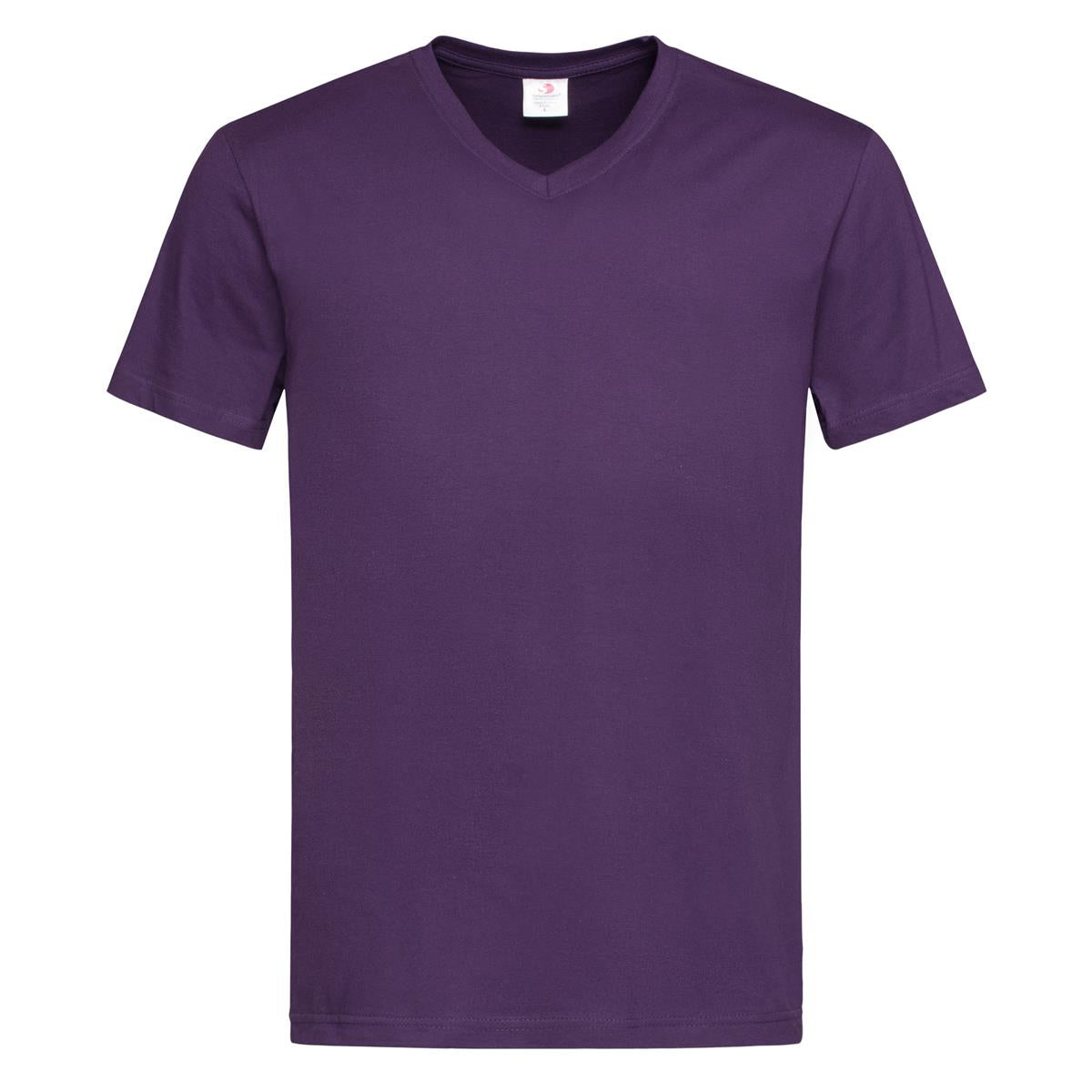 Men's Classic-T V-neck - Deep Berry - Front