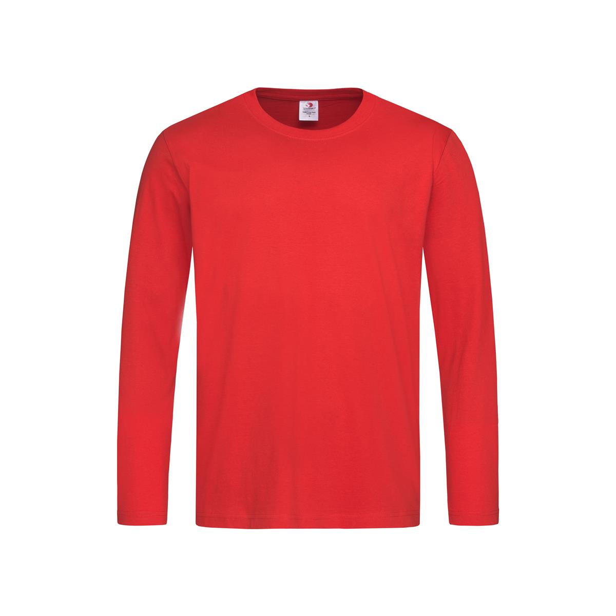 Men's Classic-T Long Sleeve - Scarlet Red - Front