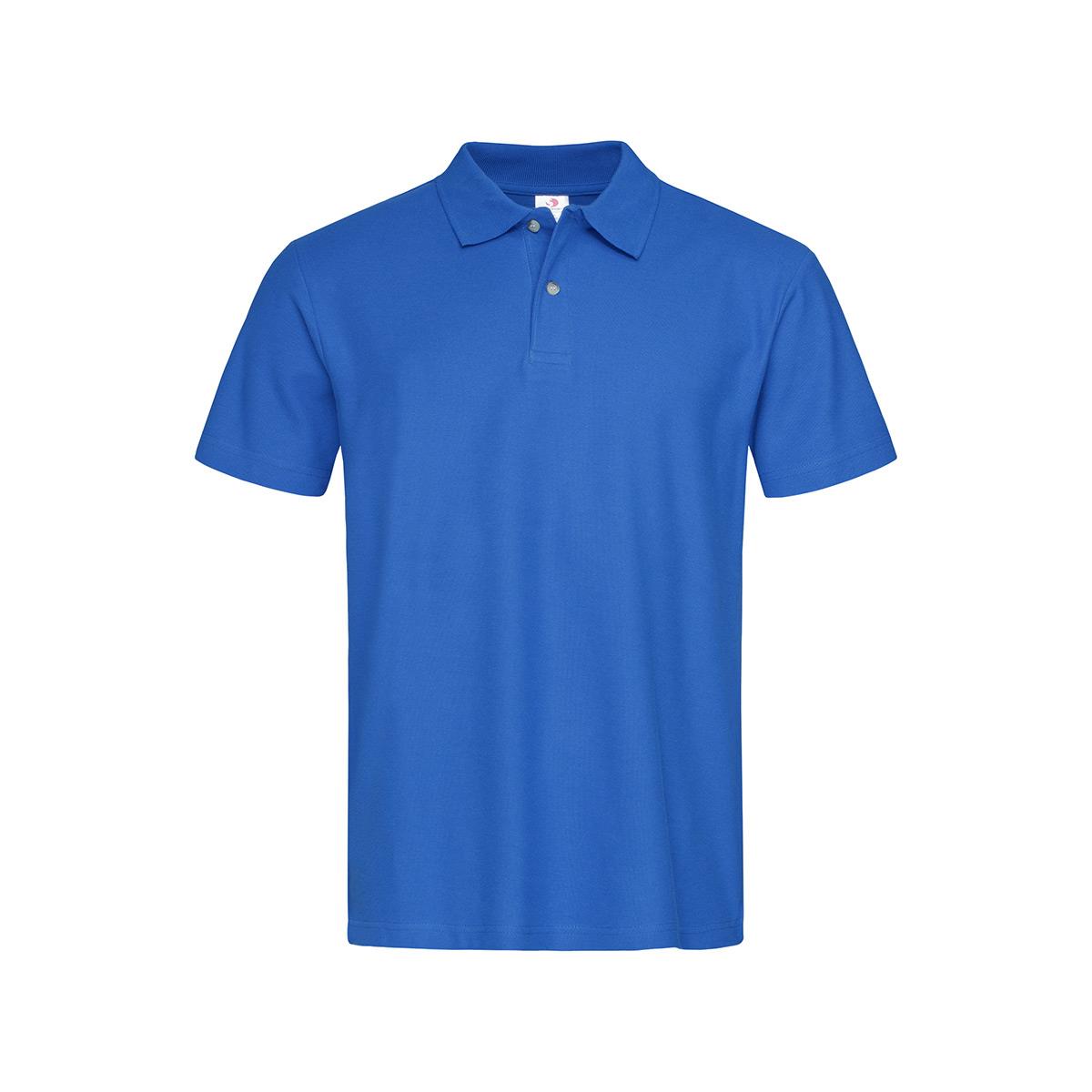 Men's Heavyweight Polo - Bright Royal - Front