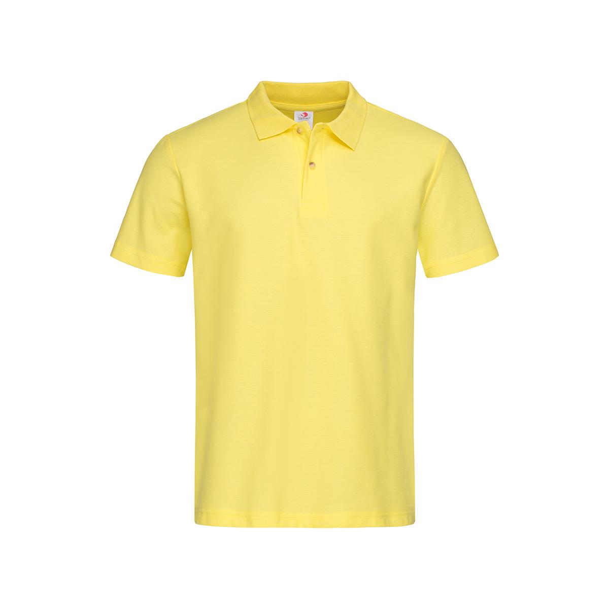 Men's Heavyweight Polo - Yellow - Front