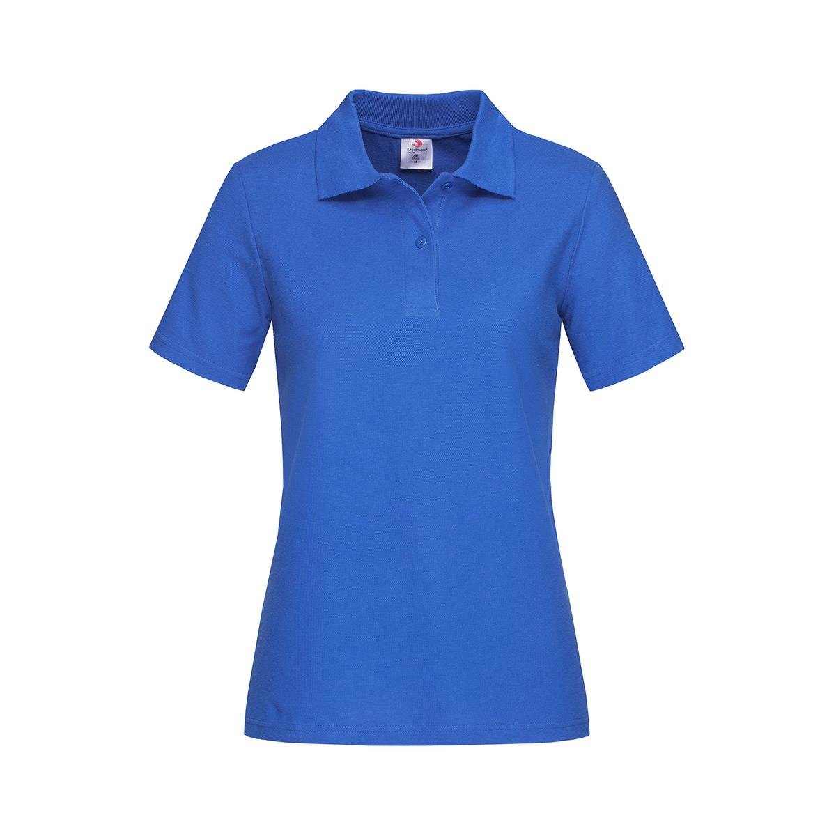 Women's Heavyweight Polo - Bright Royal - Front