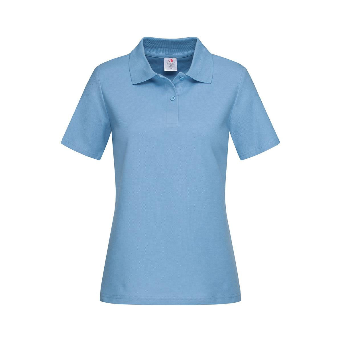 Women's Heavyweight Polo - Light Blue - Front