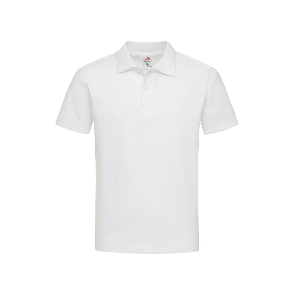 Junior Heavyweight Polo - White - Front