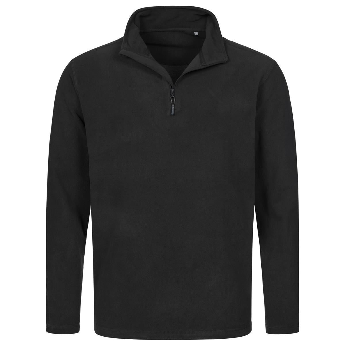 Men's Active Fleece Half-Zip - Black Opal - Front