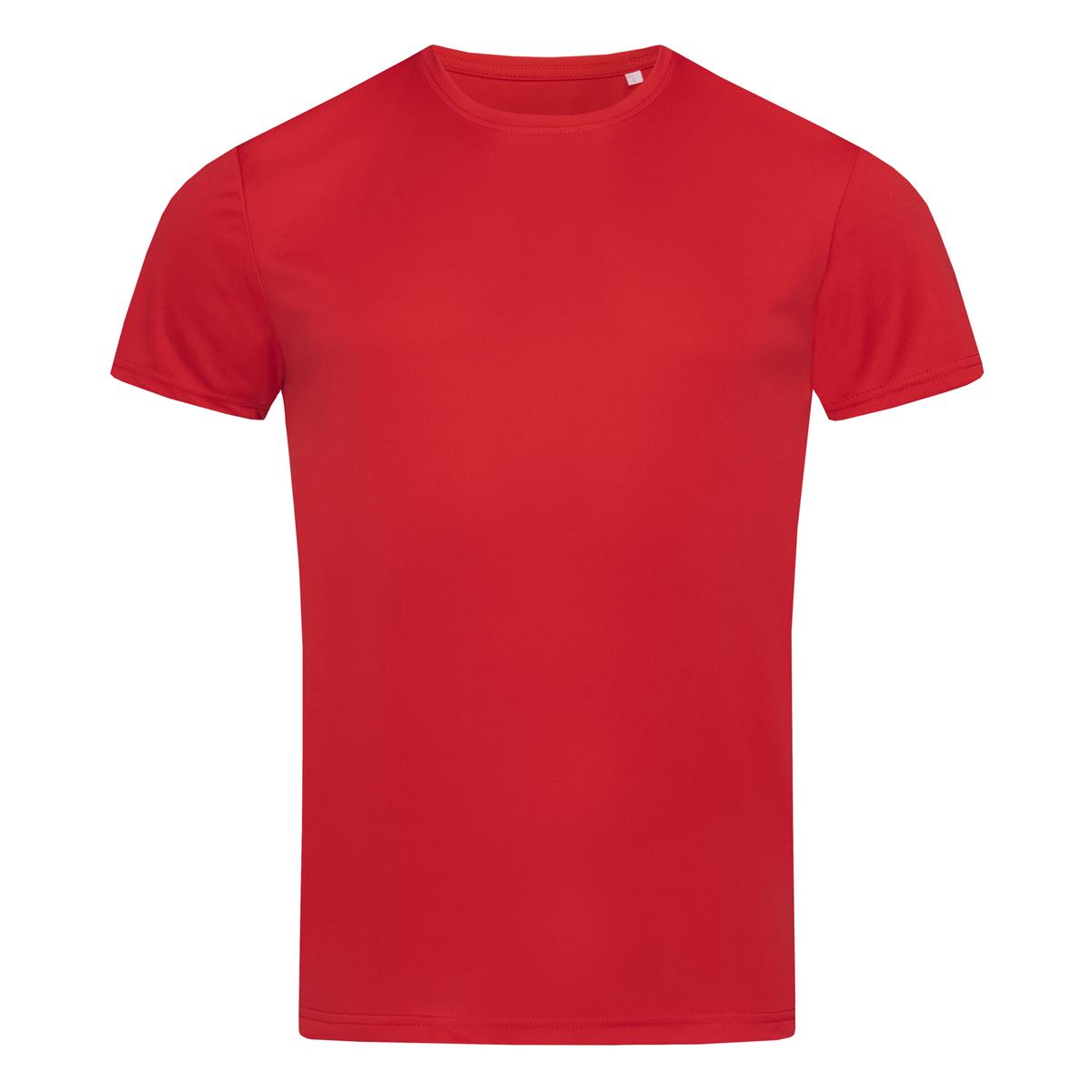 Men's Active Sports-T - Crimson Red - Front
