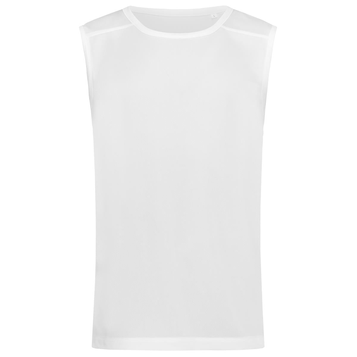 Men's Active 140 Sleeveless - White - Front