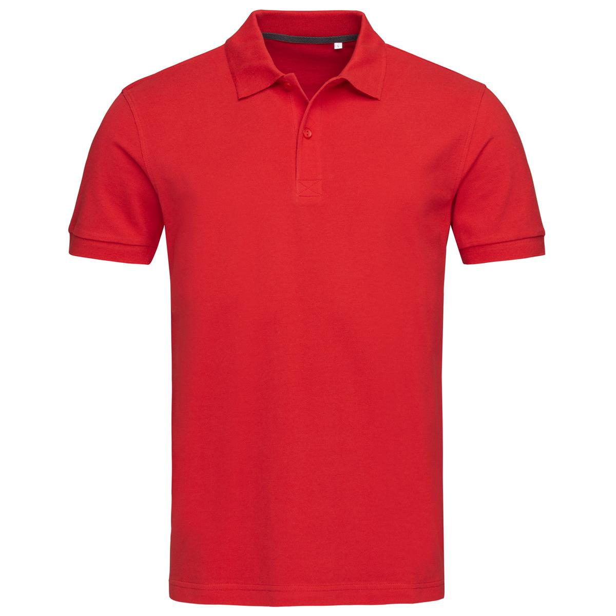 Men's Henry Polo - Crimson Red - Front