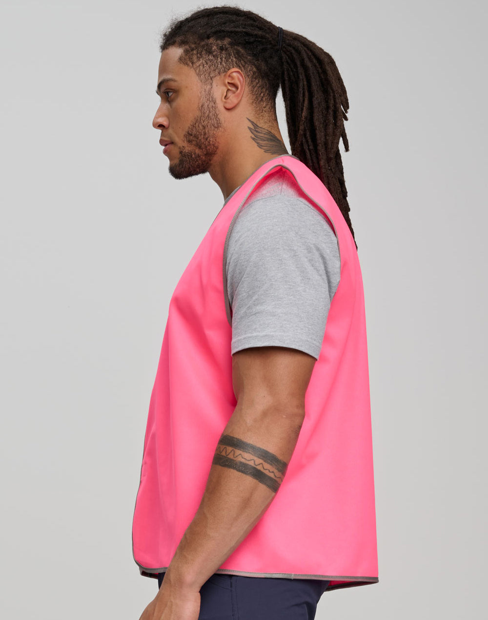 Hi-Vis Safety Vest Adult - Pink - Model