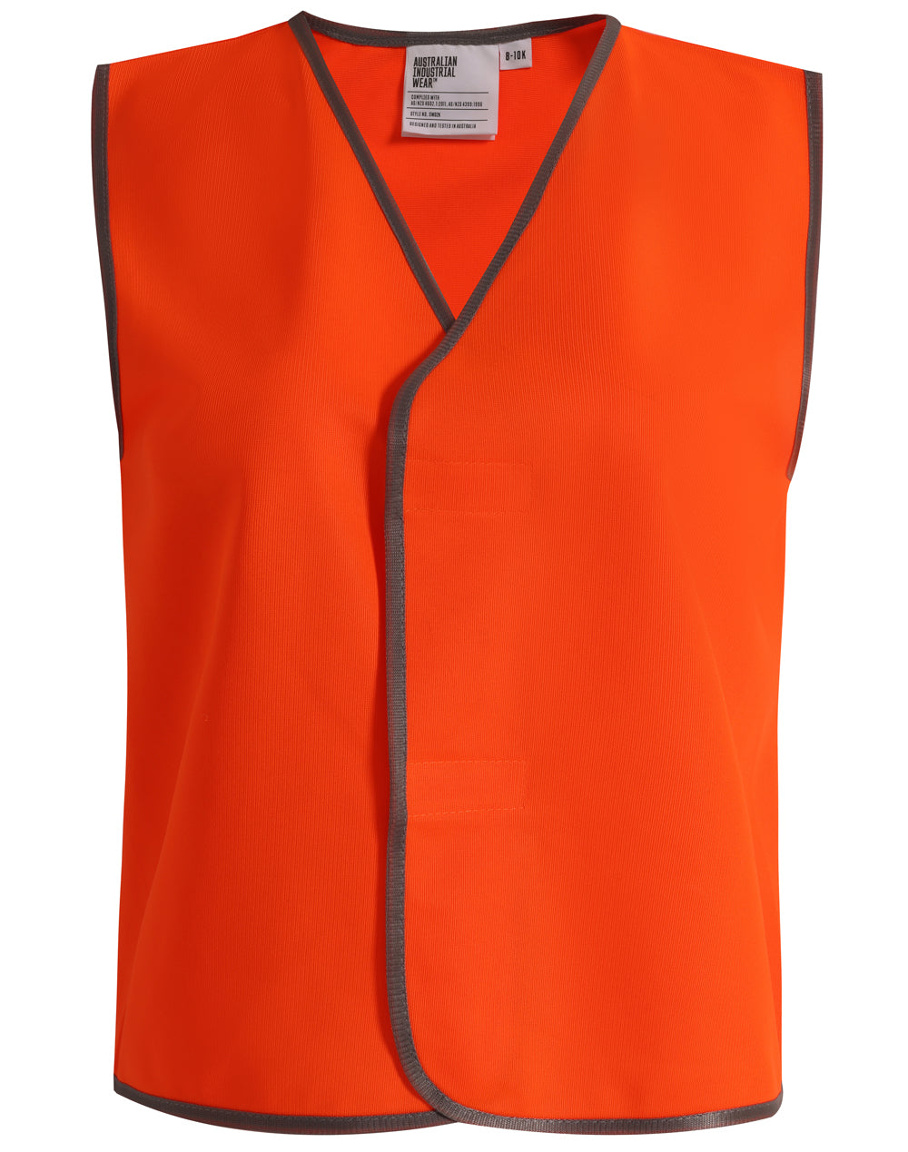 Hi-Vis Safety Vest Kid's - Orange - Front