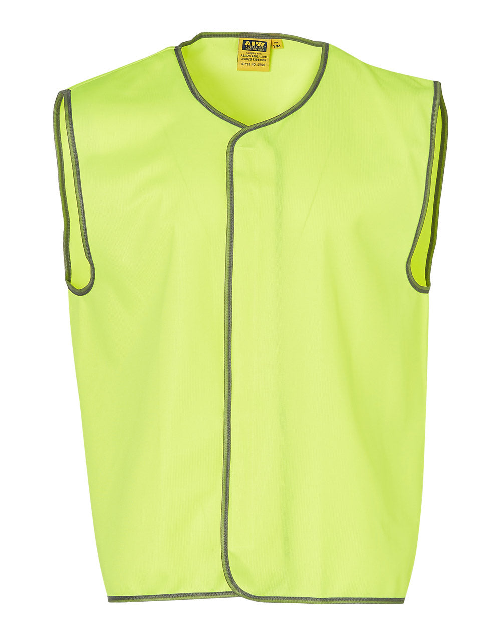 Hi-Vis Safety Vest - Fluoro Yellow - Front
