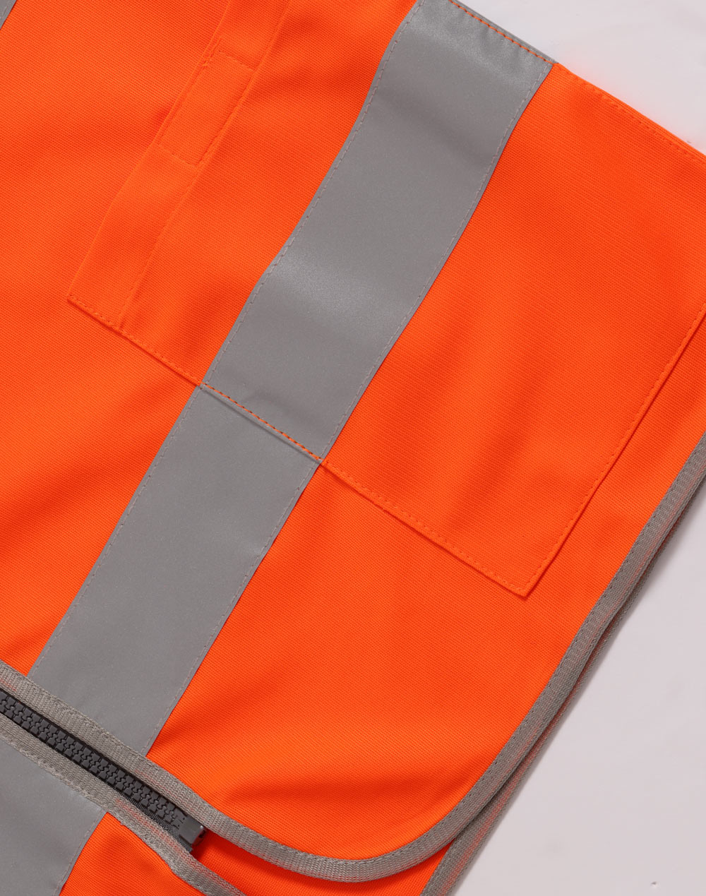 Unisex Hi-Vis Safety Vest with ID & Utility Pockets - Orange - View