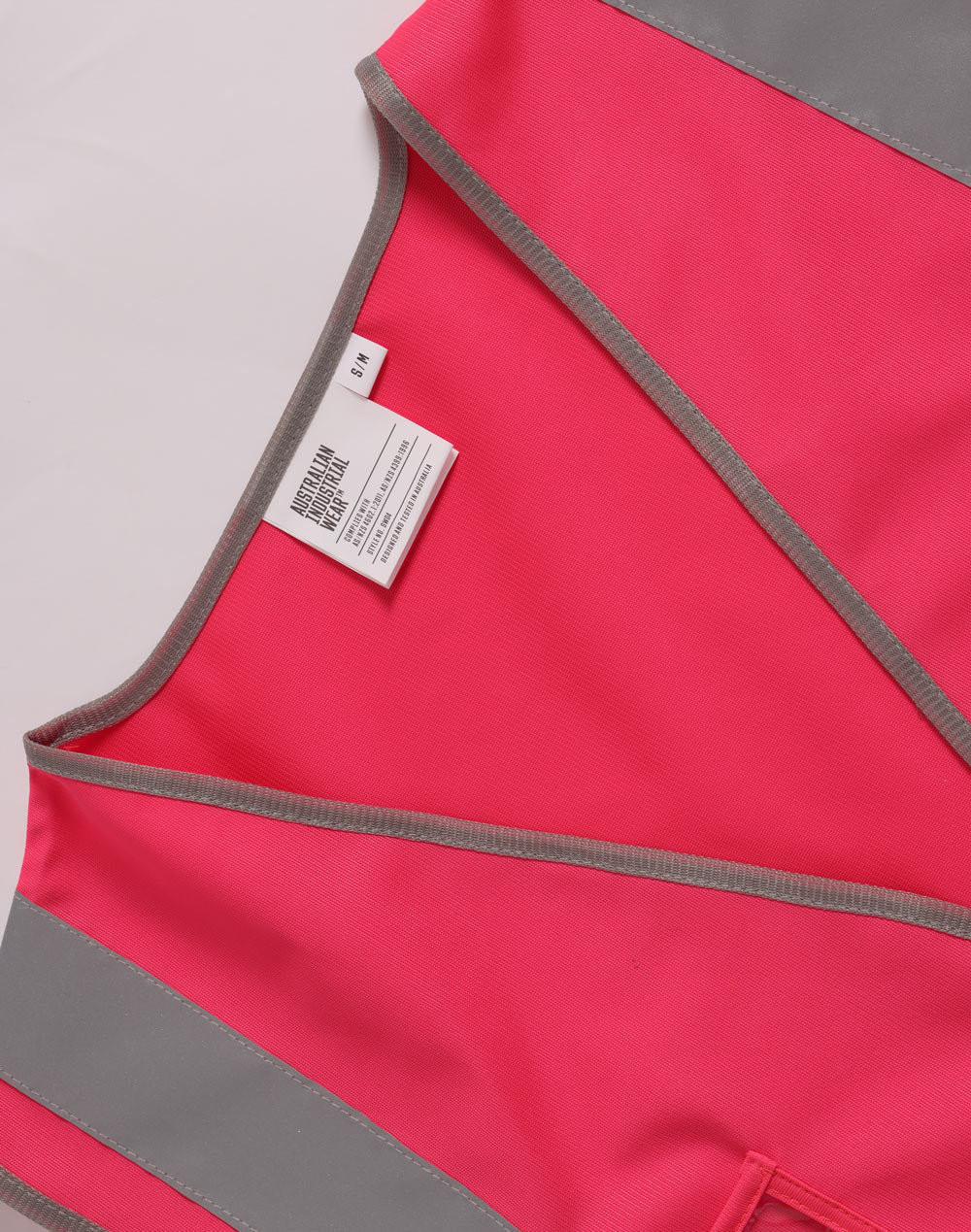 Unisex Hi-Vis Safety Vest with ID & Utility Pockets - Pink - View