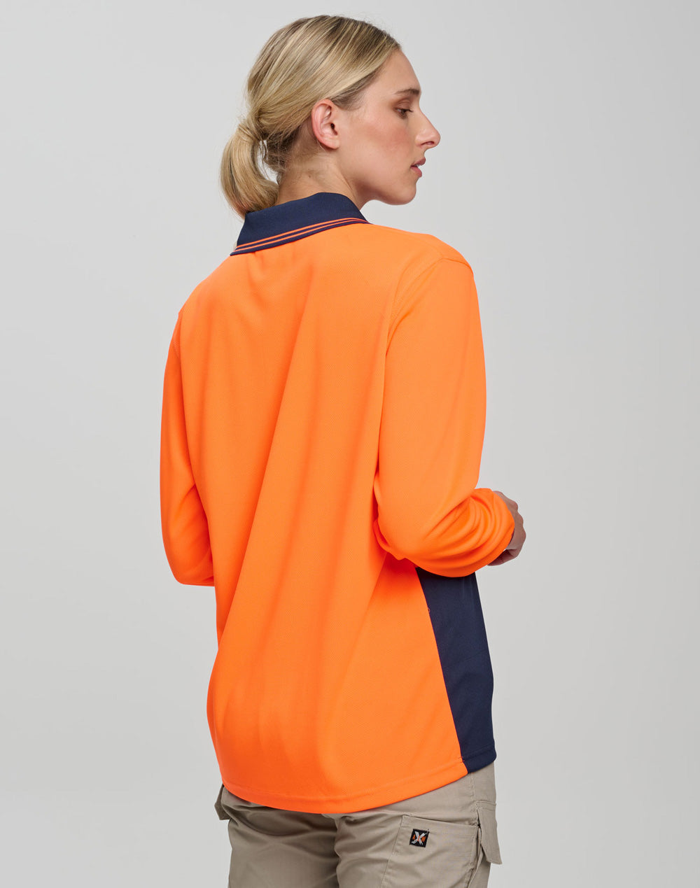 High Visibility Long Sleeve Polo - view