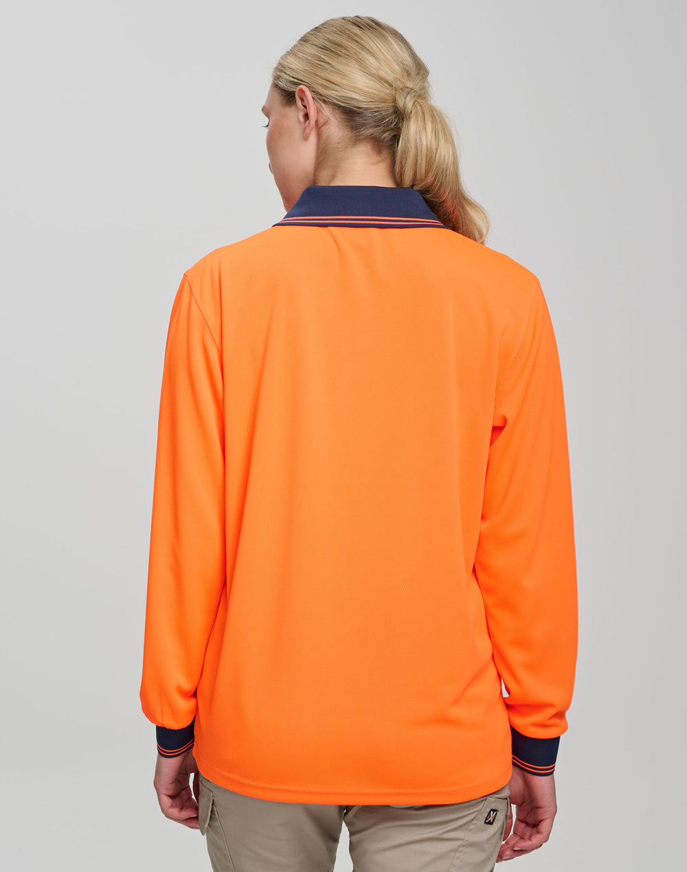 High Visibility Long Sleeve Polo - view