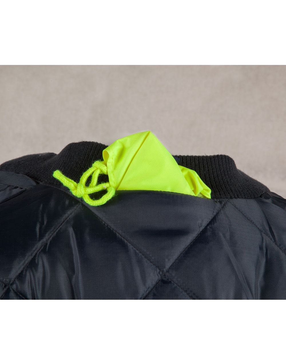 Hi-Vis Two Tone Flying Jacket - Yellow/Bottle - View