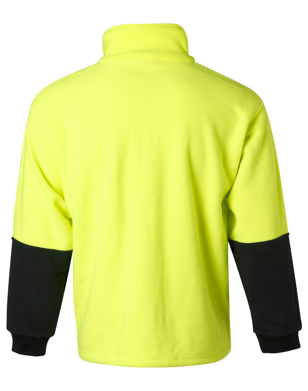 Hi-Vis 2 Tone Polar Fleece - FluoroYellow/Navy - Back