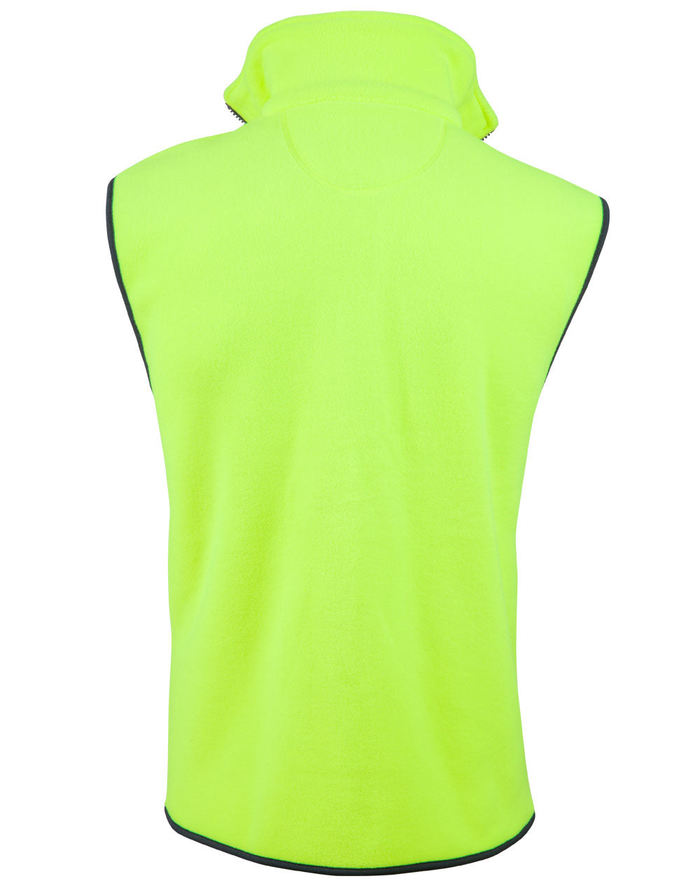 Hi-Vis Two Tone Vest - FluoroYellow/Navy - Back