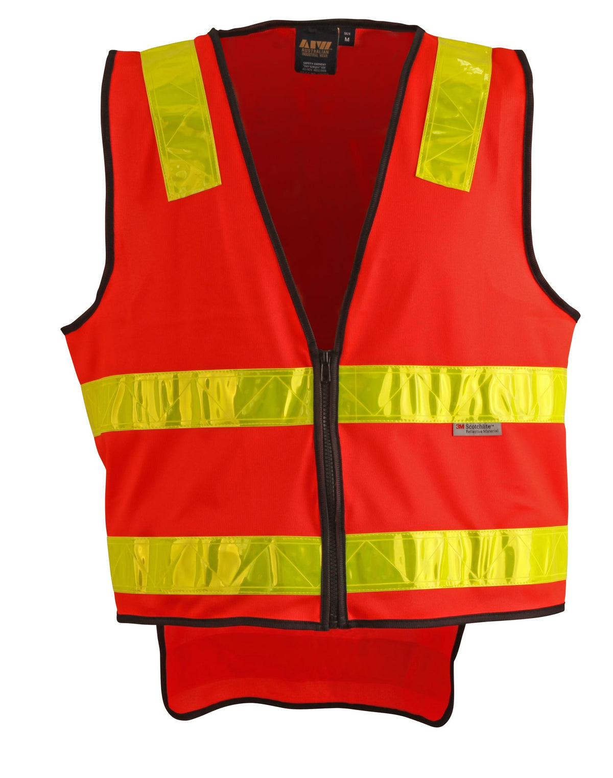 Hi-Vis Safety Vest - FluoroRed/Yellow - Front