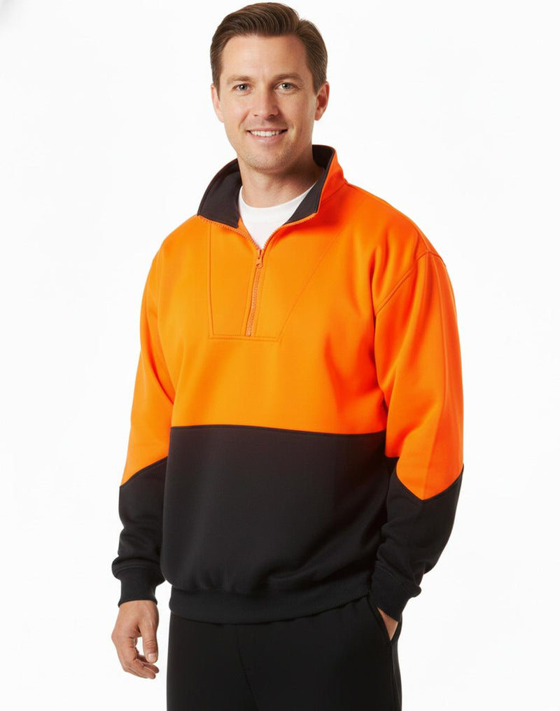 Hi-Vis Long Sleeve Fleece Sweat