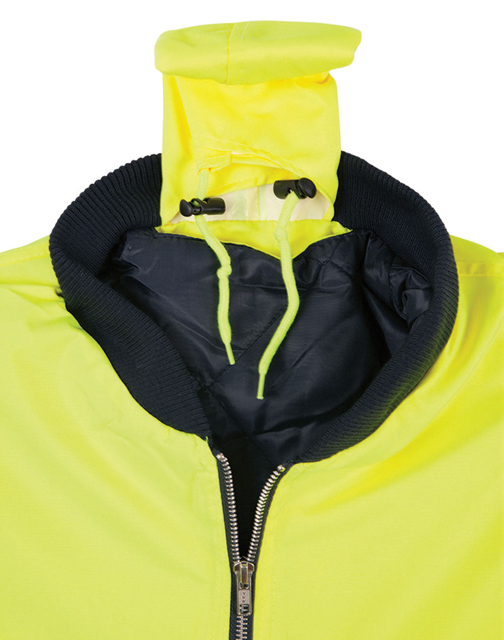 Hi-Vis Two Tone Flying Jacket - Orange/Navy - View