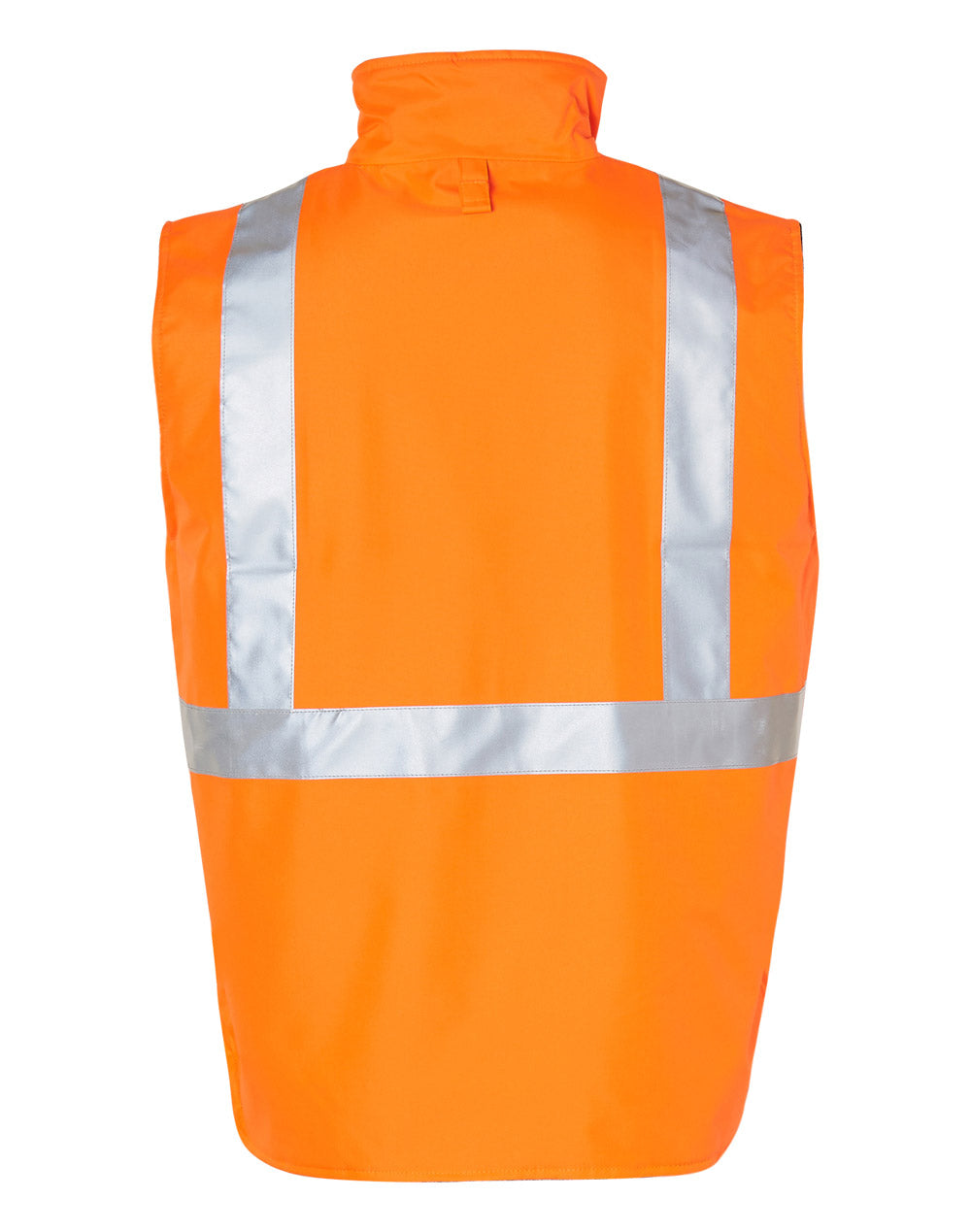Hi-Vis Reversible Safety Vest With 3M Tapes - Orange/Navy - Back