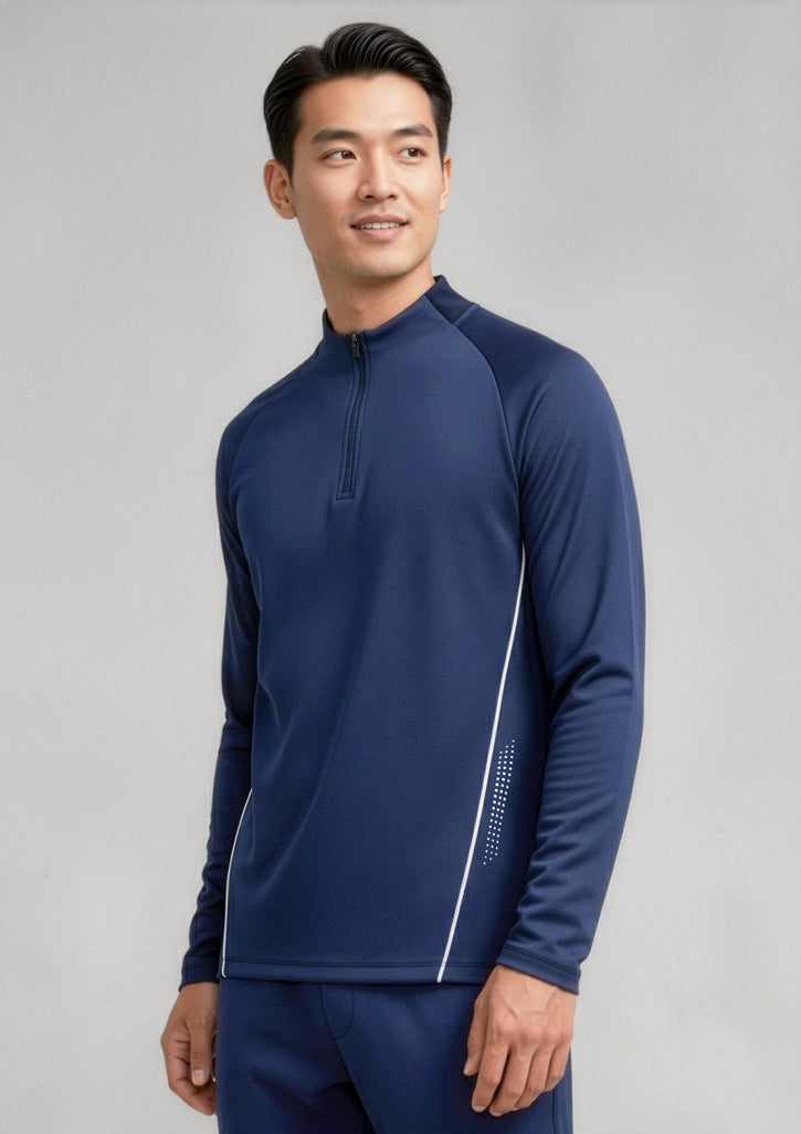 Balance Unisex Mid Layer Top - Navy/White - Model