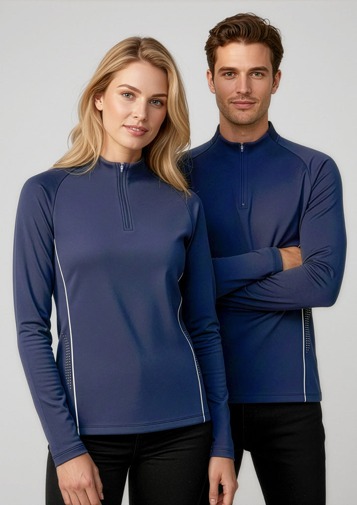Balance Unisex Mid Layer Top - Navy/White - Model