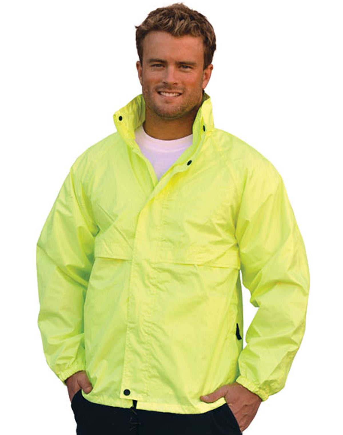 Hi-Vis Spray Jacket - Fluoro Yellow - View