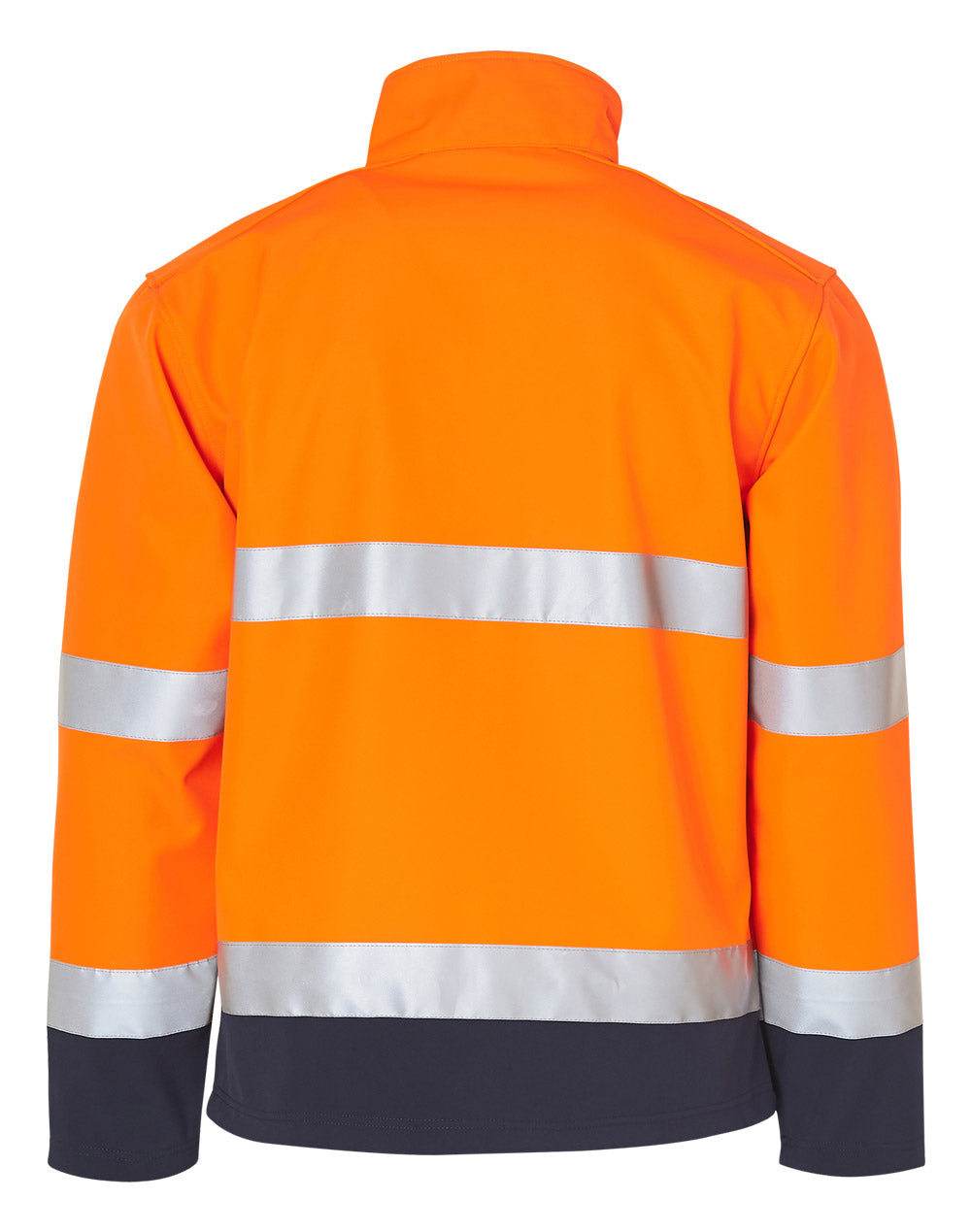 Hi-Vis Safety Jacket - Orange/Navy - Back