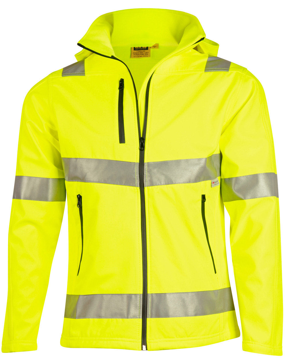Hi-Vis Safety JACKET-unisex - Yellow - Front
